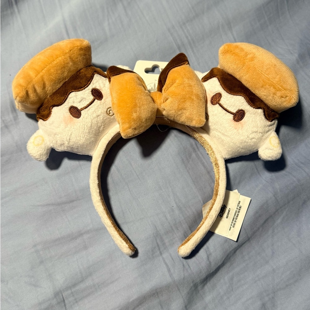 Disney Baymax Plush Character Headband with Bow - White and Brown